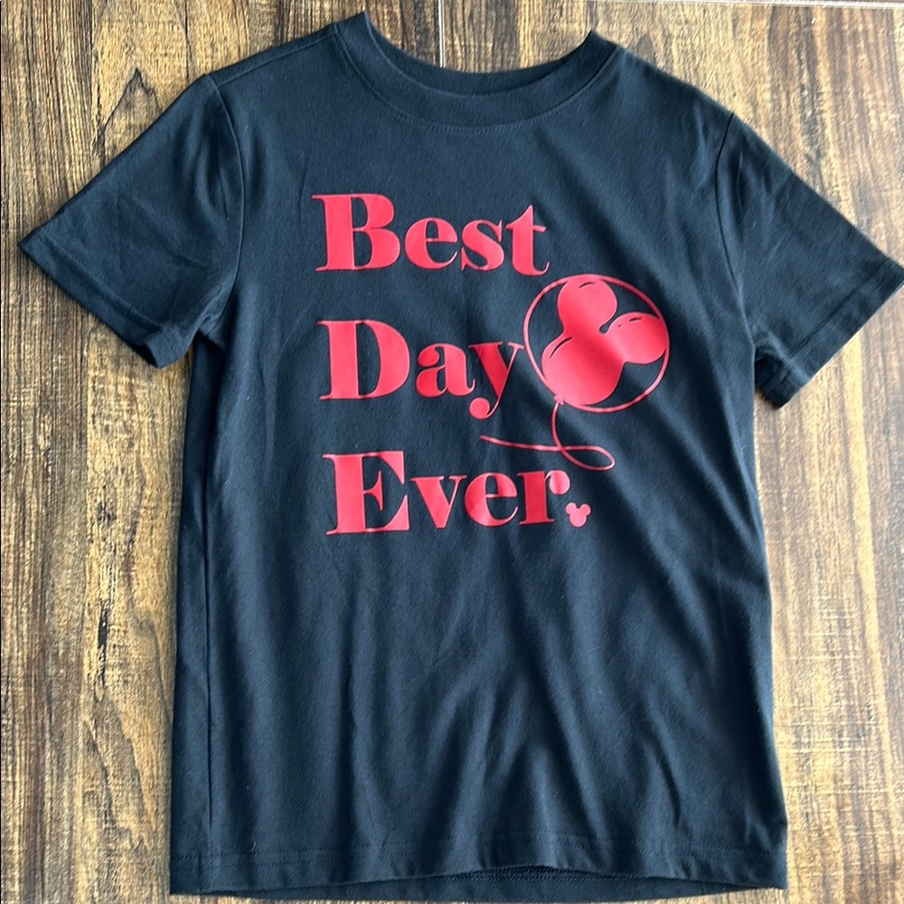 “Best Day Ever” Kids T-Shirt With Disney Decor